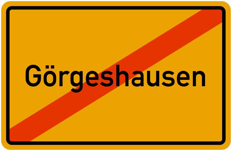 Ortsschild Görgeshausen