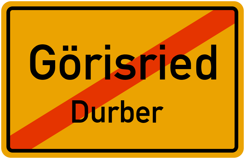 Ortsschild Görisried