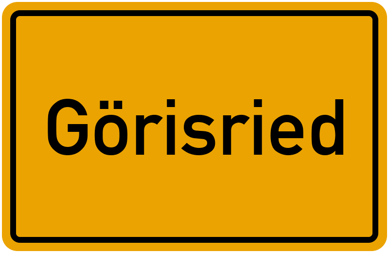 Ortsschild Görisried