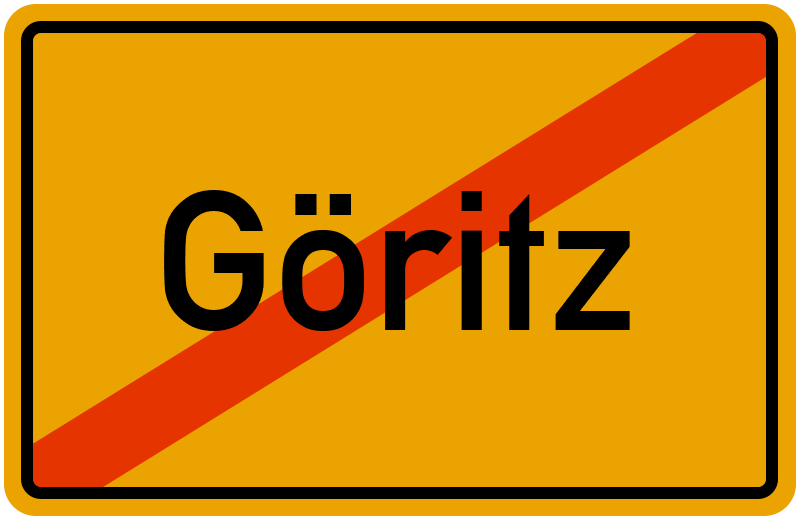 Ortsschild Göritz