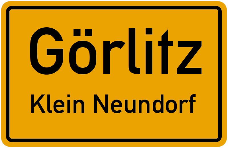 Ortsschild Görlitz