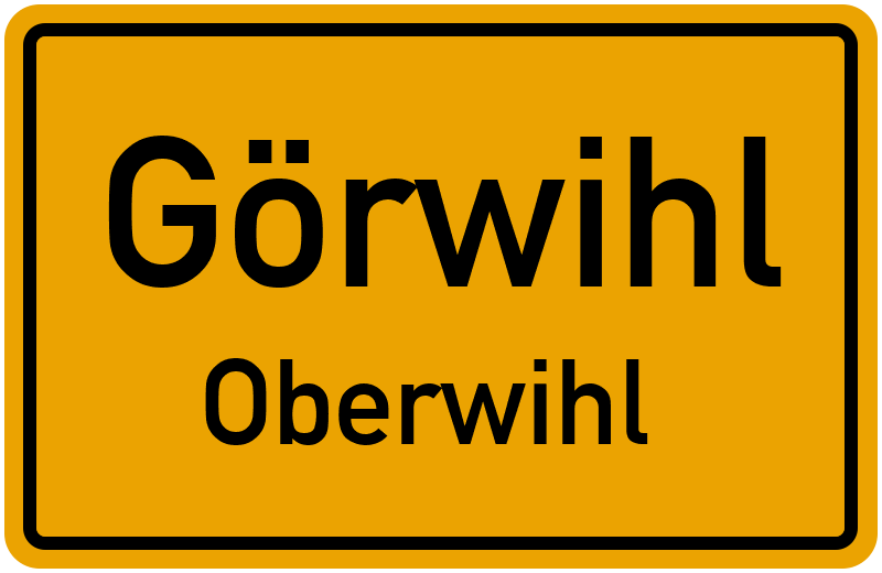 Ortsschild Görwihl