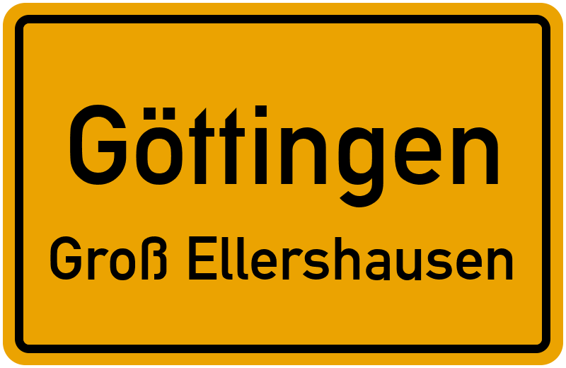 Ortsschild Göttingen