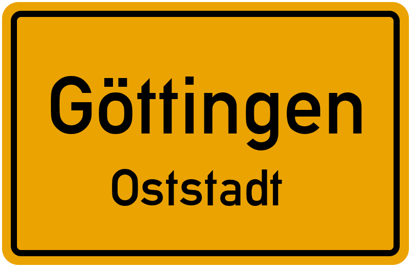 Ortsschild Göttingen