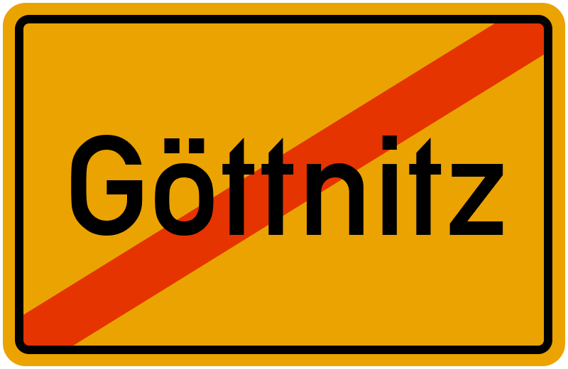 Ortsschild Göttnitz
