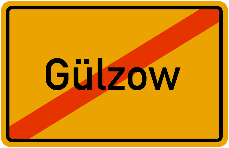 Ortsschild Gülzow