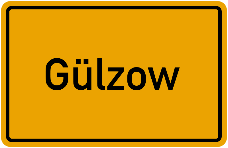 Ortsschild Gülzow