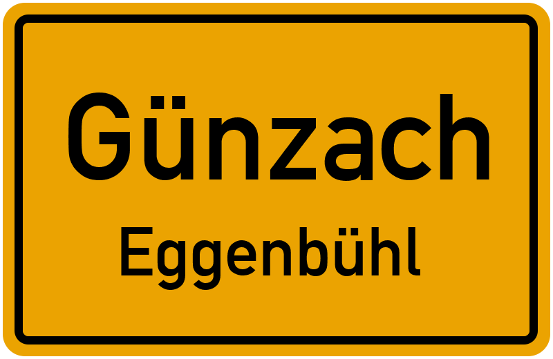 Ortsschild Günzach