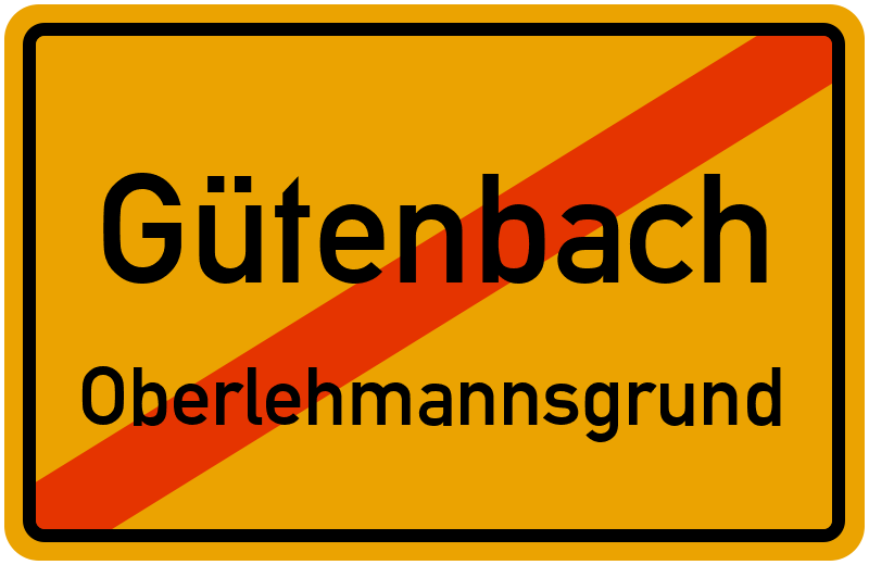 Ortsschild Gütenbach