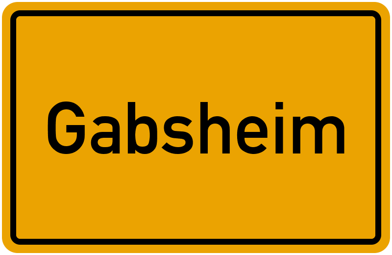 Ortsschild Gabsheim