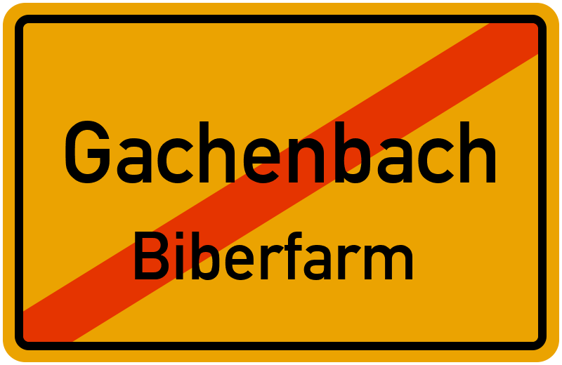 Ortsschild Gachenbach