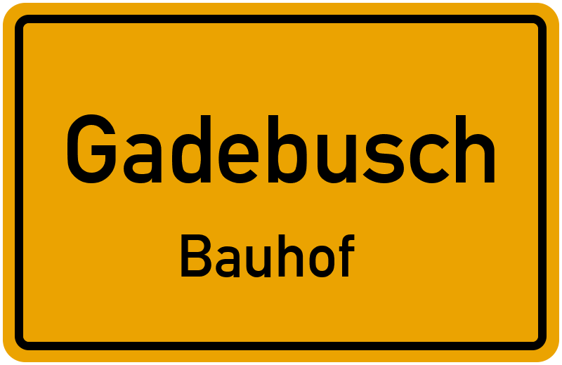 Ortsschild Gadebusch