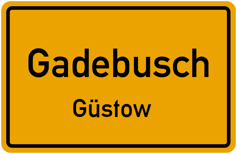 Ortsschild Gadebusch