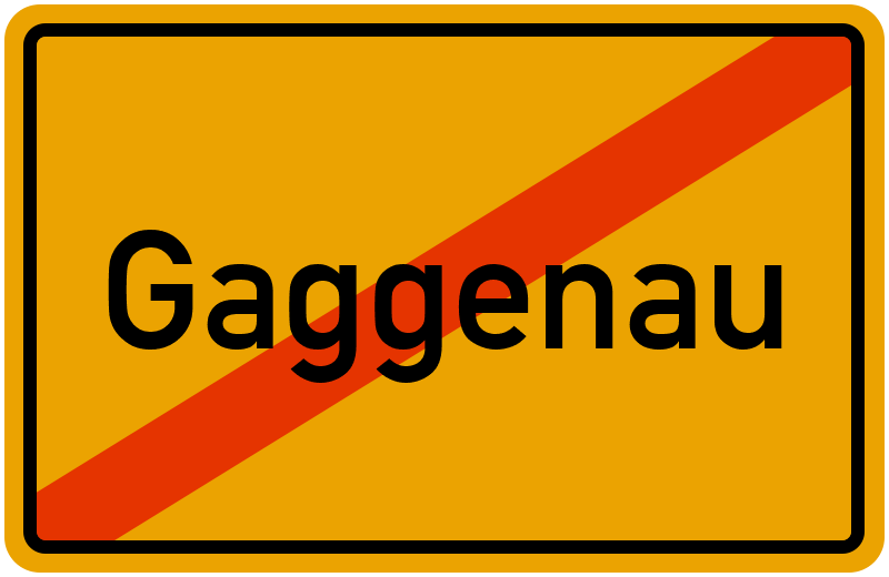Ortsschild Gaggenau