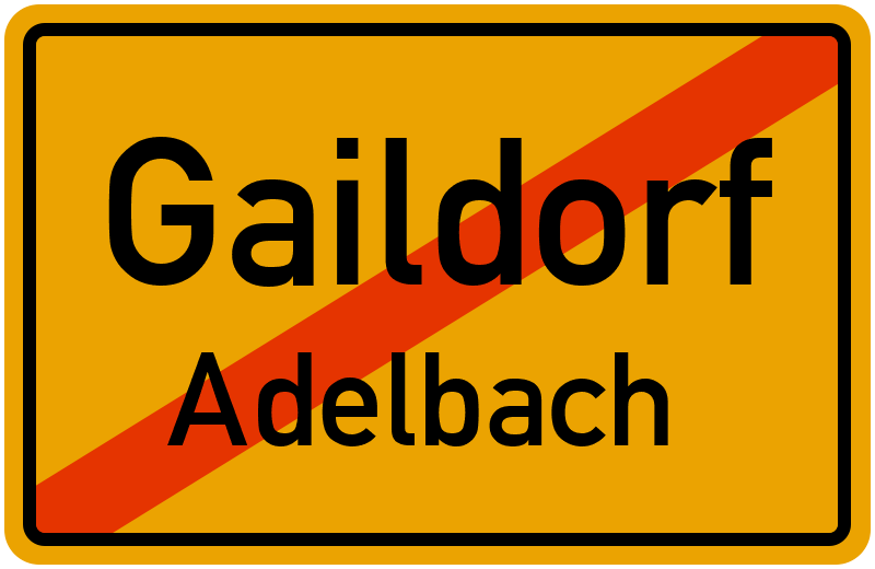 Ortsschild Gaildorf