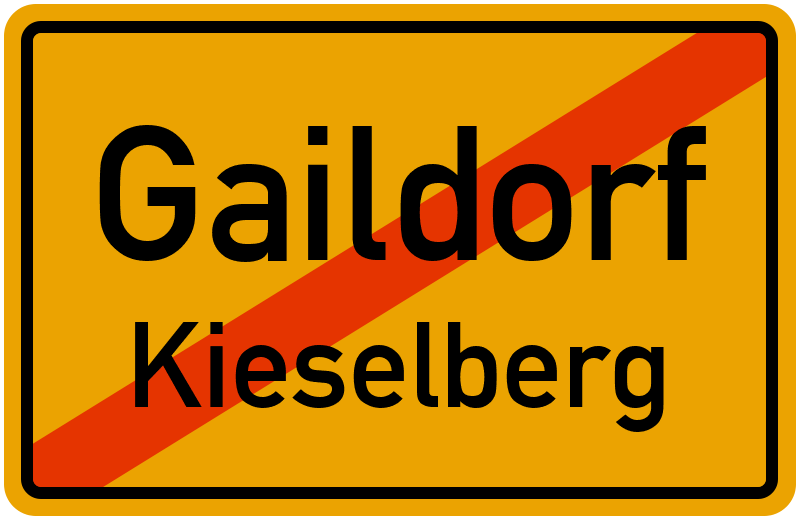 Ortsschild Gaildorf
