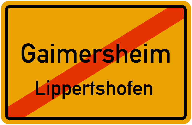 Ortsschild Gaimersheim