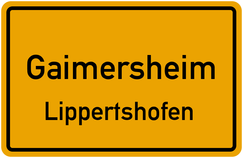 Ortsschild Gaimersheim