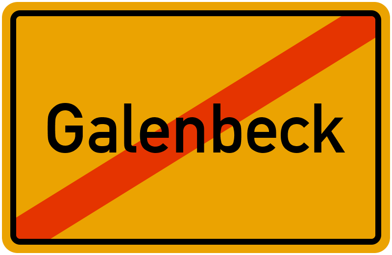 Ortsschild Galenbeck