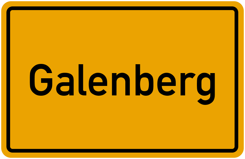 Ortsschild Galenberg