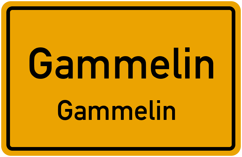 Ortsschild GammelinGammelin kostenlos Download & Drucken
