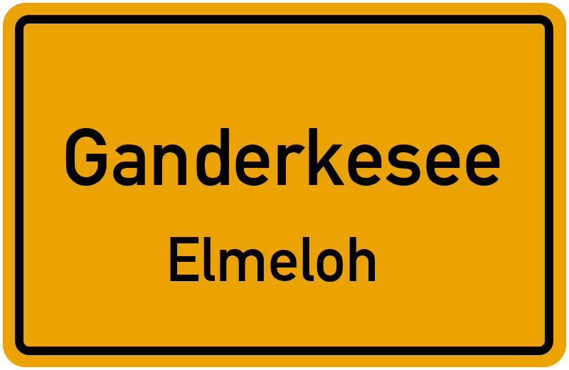 Ortsschild Ganderkesee
