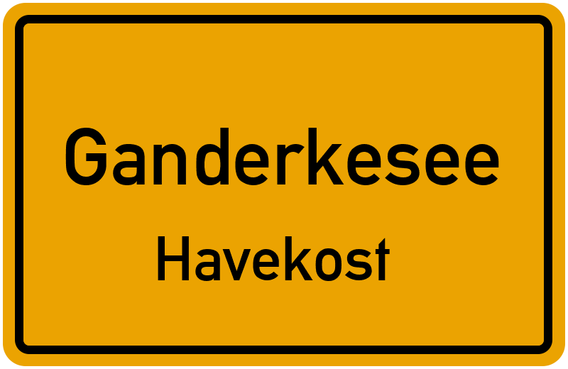 Ortsschild Ganderkesee