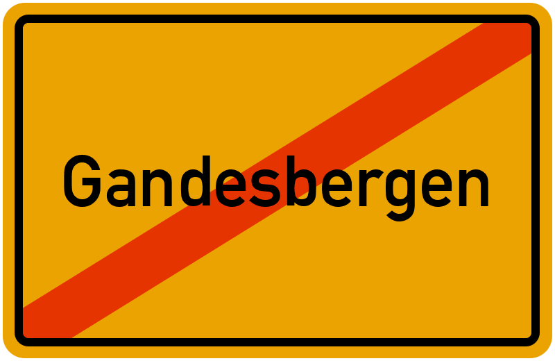 Ortsschild Gandesbergen