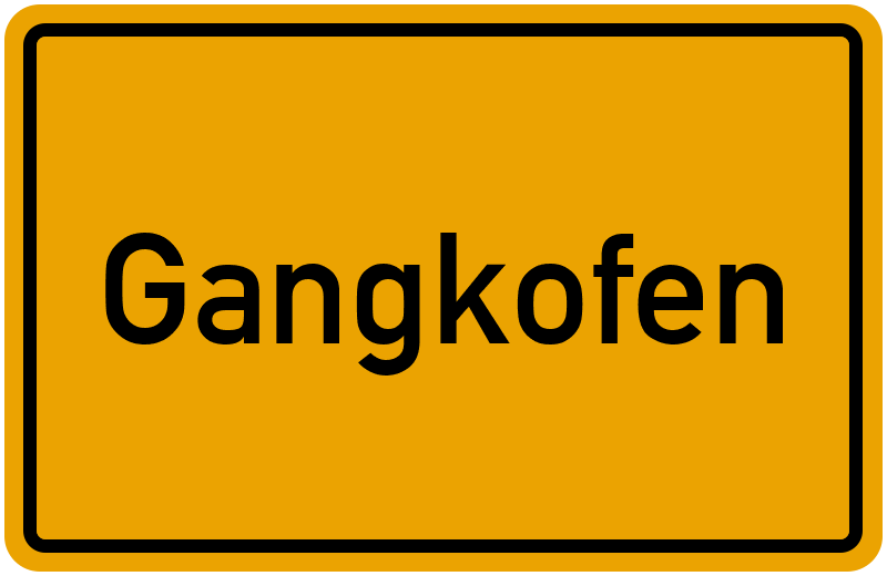 Ortsschild Gangkofen