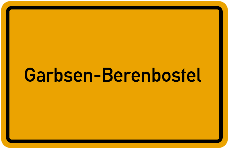 Ortsschild Garbsen-Berenbostel