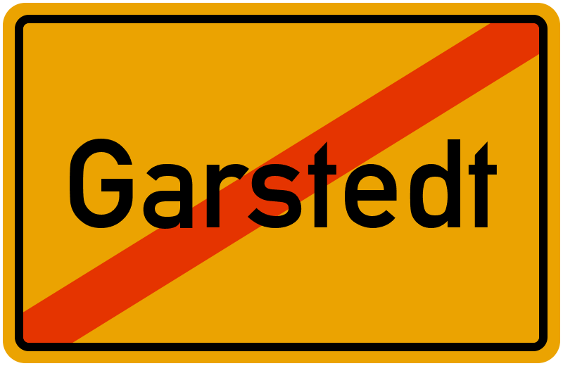Ortsschild Garstedt