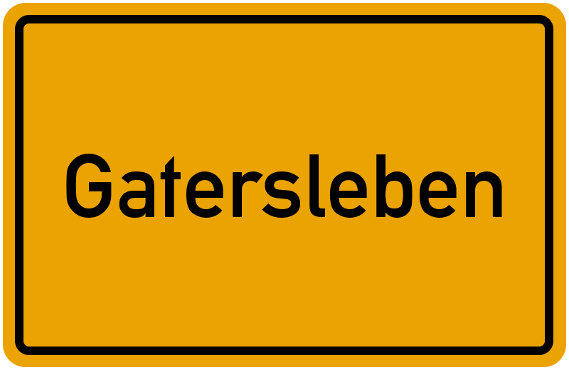 Ortsschild Gatersleben