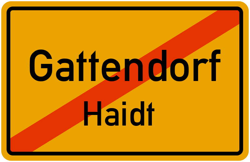 Ortsschild Gattendorf