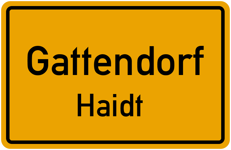 Ortsschild Gattendorf