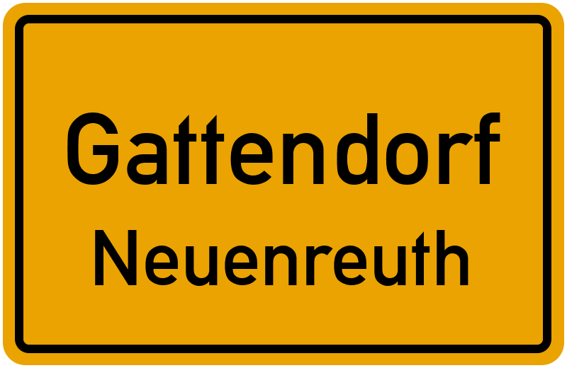 Ortsschild Gattendorf