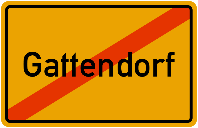 Ortsschild Gattendorf