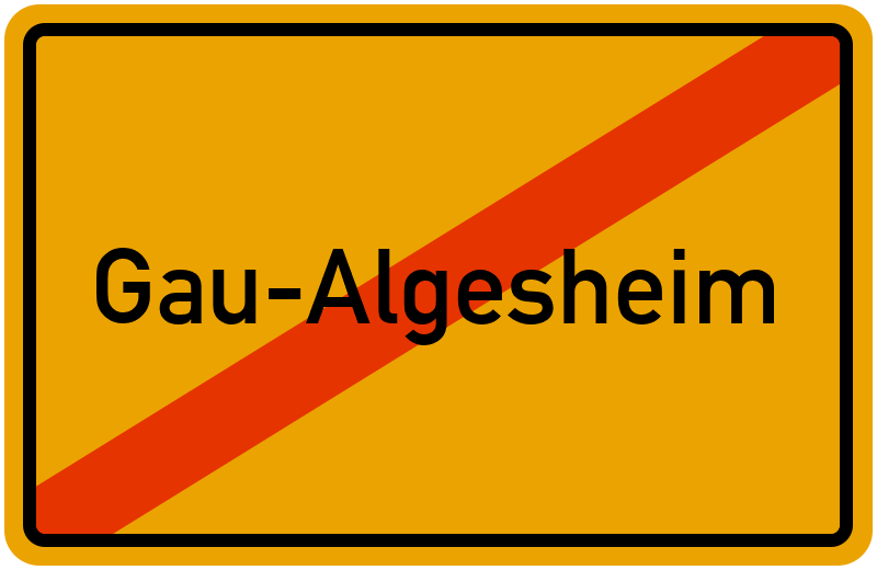 Ortsschild Gau-Algesheim
