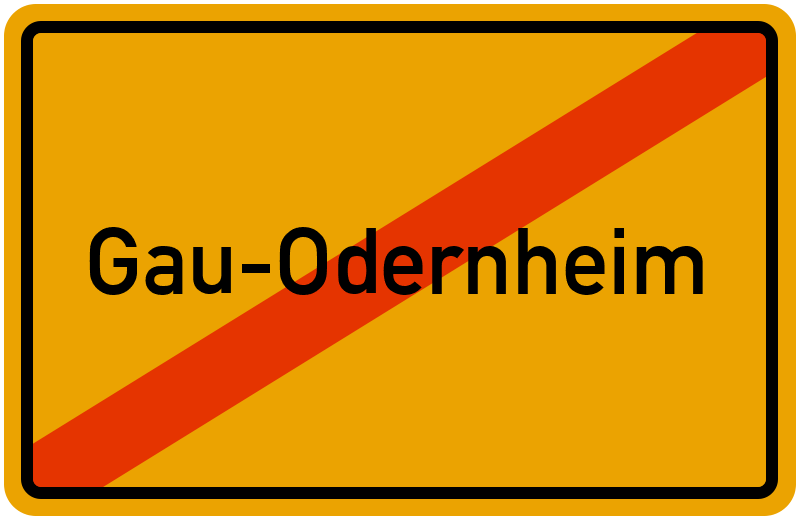 Ortsschild Gau-Odernheim