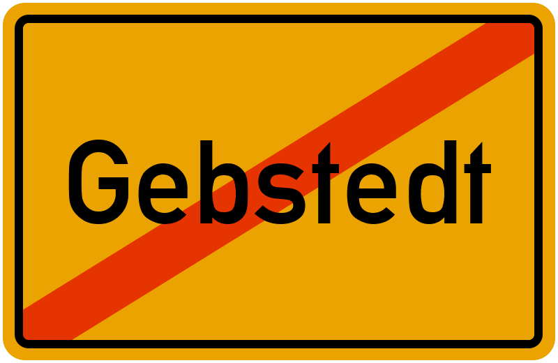 Ortsschild Gebstedt