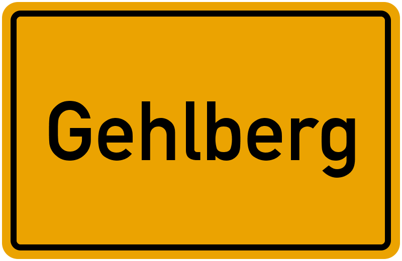 Ortsschild Gehlberg