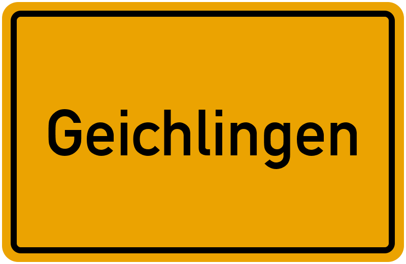 Ortsschild Geichlingen