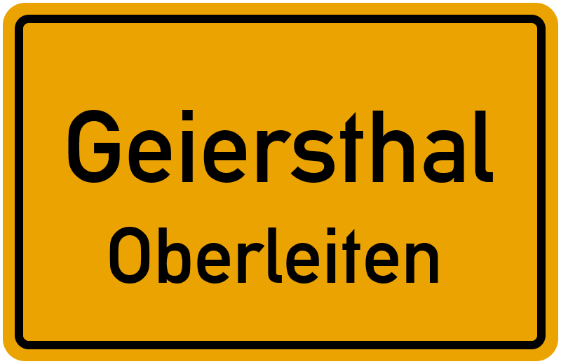 Ortsschild Geiersthal