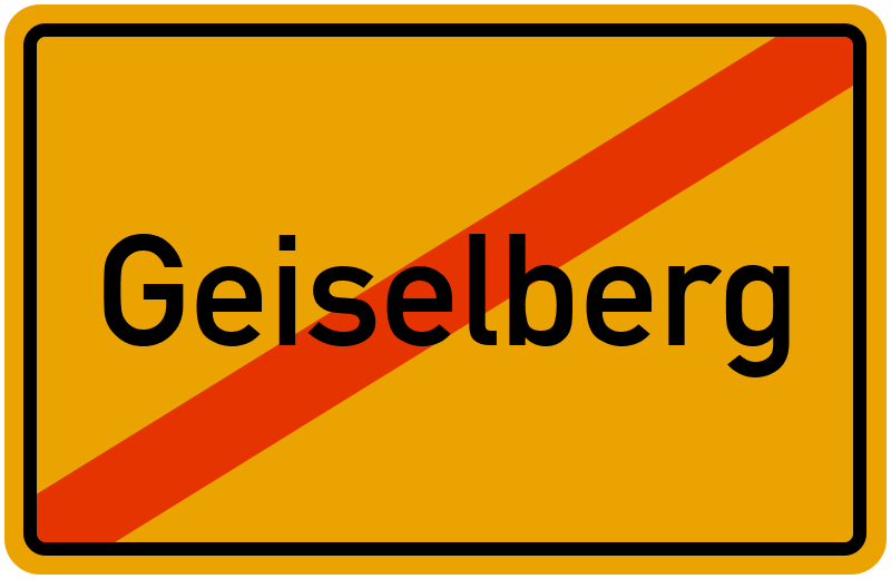 Ortsschild Geiselberg