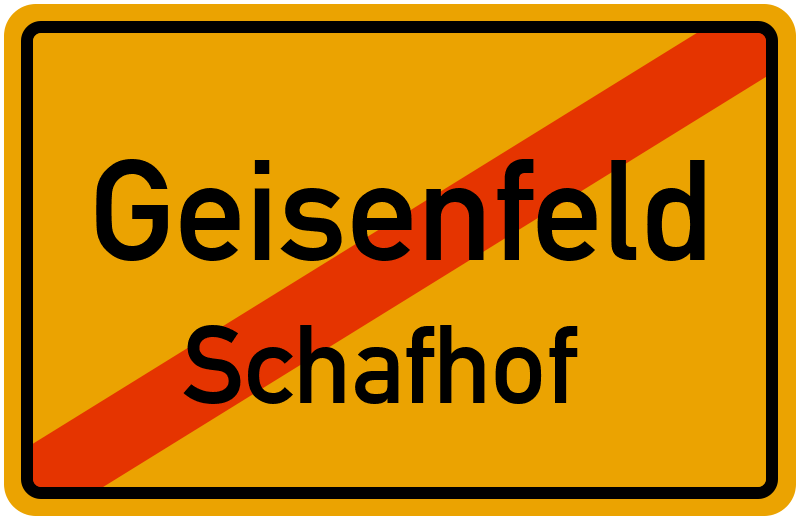 Ortsschild Geisenfeld