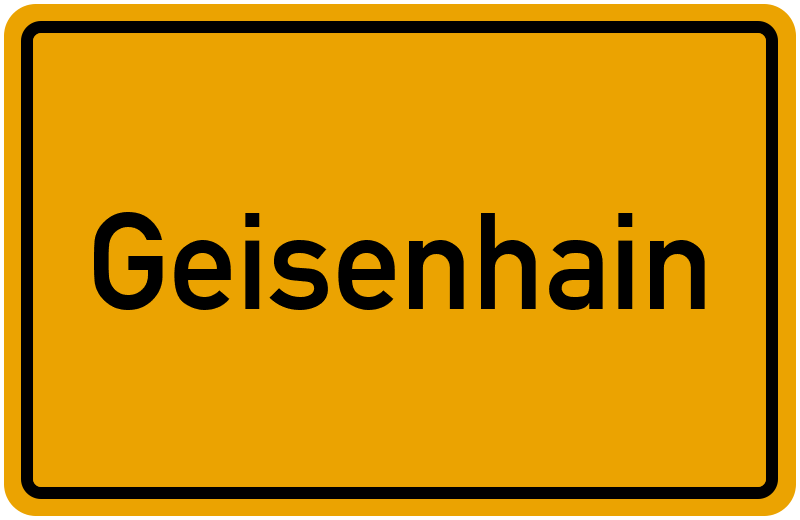 Ortsschild Geisenhain