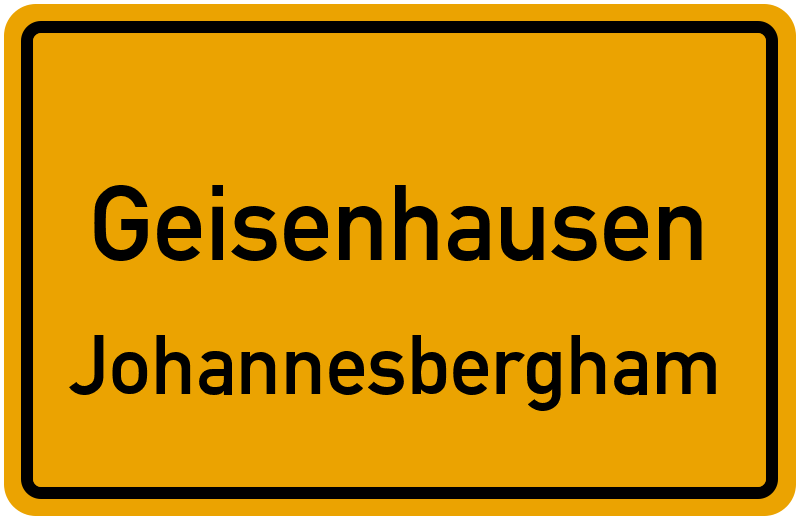 Ortsschild Geisenhausen