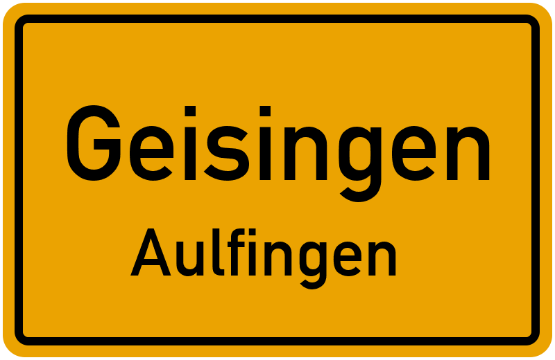 Ortsschild Geisingen