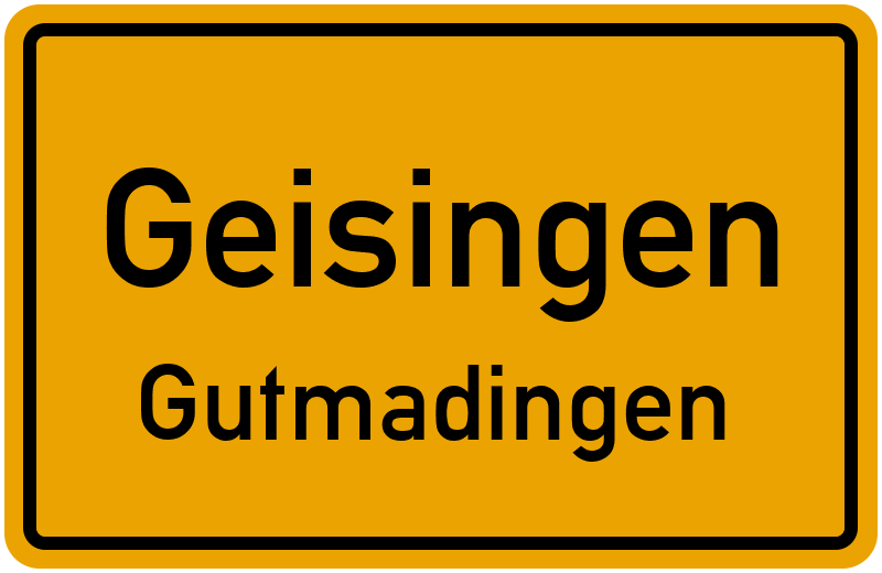 Ortsschild Geisingen