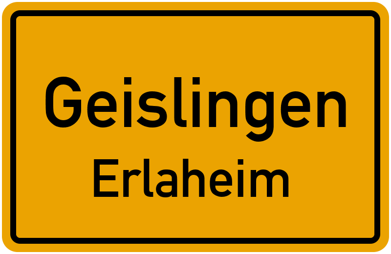 Ortsschild Geislingen
