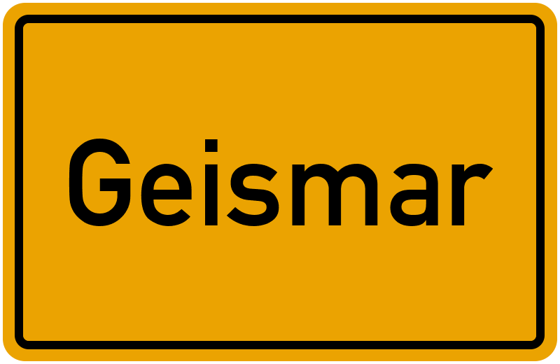 Ortsschild Geismar